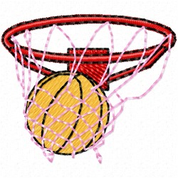 Basketball Embroidery Design 5 Basketball Embroidery Design 5